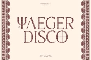 Related font CS Yaeger Disco
