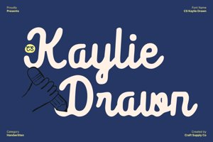Related font CS Kaylie Drawn