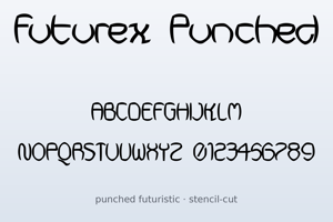 Related font Futurex Punched