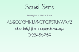 Related font Souci Sans