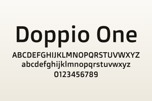 Related font Doppio One