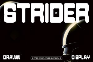Related font CS Strider Drawn