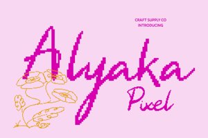 Related font CS Alyaka Pixel