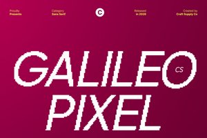 Related font CS Galileo Pixel