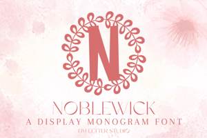 Related font Noblecraft Monogram