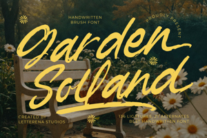Related font Garden Solland VERSION