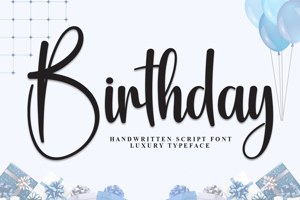 Related font Birthday