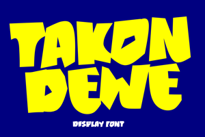 Related font TAKON DEWE