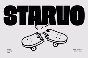 Related font Starvo - Bold Condensed Font