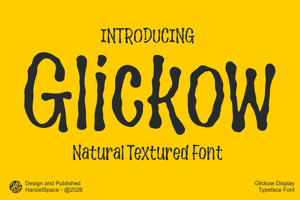 Related font Glickow – Display Typeface Font
