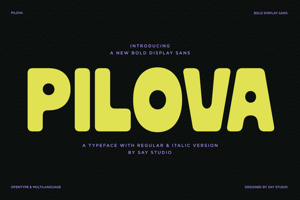 Related font Pilova