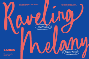 Related font Raveling Melany