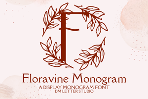 Related font Floravine Monogram