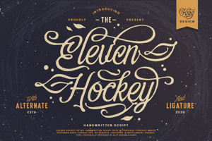 Related font Eleven Hockey