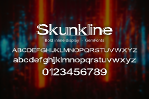 Related font Skunkline