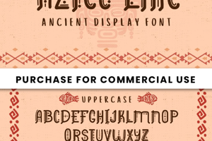Related font Aztec Line
