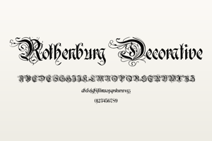 Related font Rothenburg Decorative