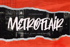 Related font Metroflair