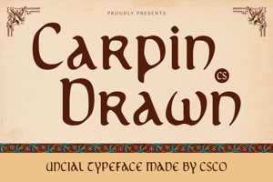 Related font CS Carpin Drawn