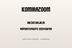 Related font Komikazoom