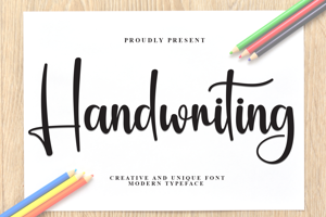 Related font Handwriting