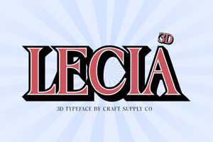 Related font Lecia 3D
