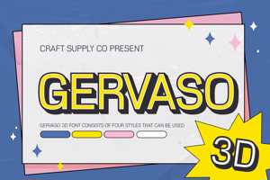 Related font Gervaso 3D