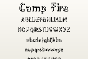 Related font Camp Fire