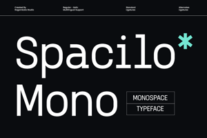 Related font Spacilo Mono