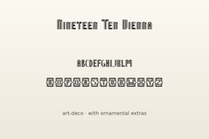 Related font Nineteen Ten Vienna
