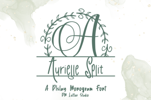 Related font Aurielle Split Monogram