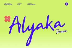 Related font CS Alyaka Drawn
