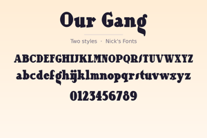 Related font Our Gang