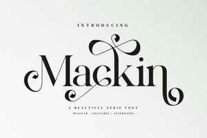 Related font Mackin