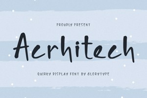 Related font Acrhitech