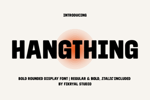 Related font Hangthing