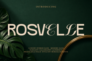 Related font Rosvelle