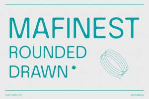 Related font Mafinest Rounded Drawn