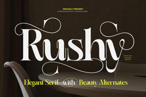 Related font Rushy