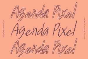 Related font CS Agenda Pixel
