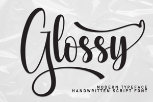 Related font Glossy