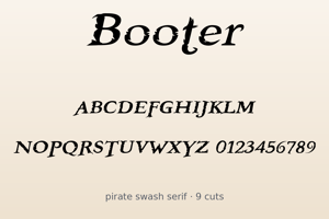 Related font Booter