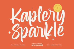 Related font Kaplery Sparkle VERSION