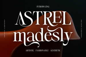 Related font Astrel Madesly