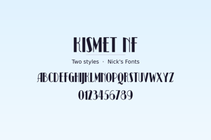 Related font Kismet NF