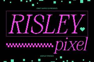 Related font Risley Pixel