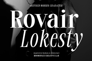 Related font Rovair Lekosty - Modern Serif Font
