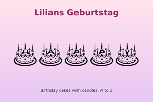 Related font Lilians Geburtstag