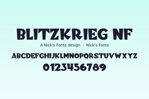 Related font Blitzkrieg NF