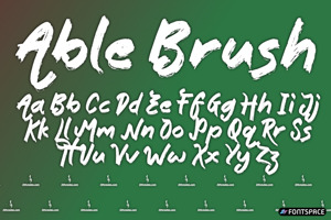 Related font Able Brush
